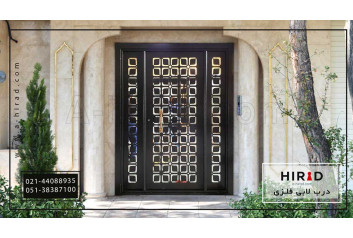 درب لابی فلزی طرح انعکاس کد 57